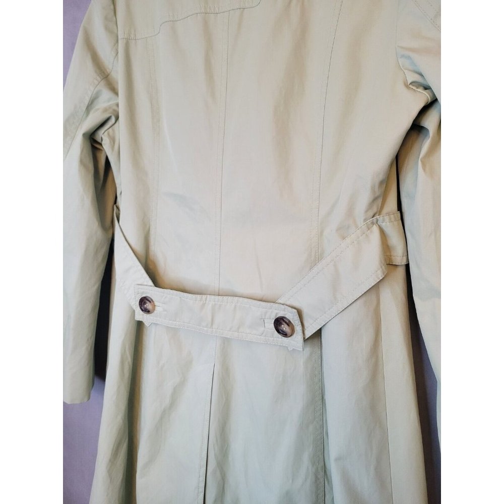 Michael Kors Trench Coat Womens Size L Mint Green GUC! - Picture 10 of 16